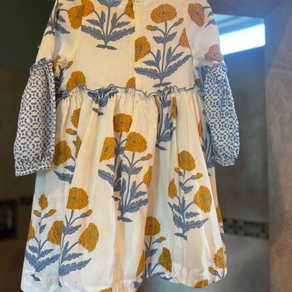 Pink Chicken Brooke Yellow Floral Dress (4y) - Picture 3 of 3